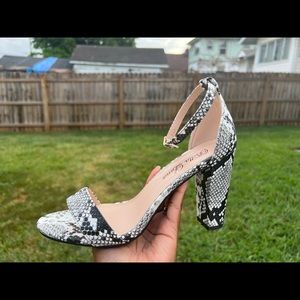 Bella Luna Snake Print Heel